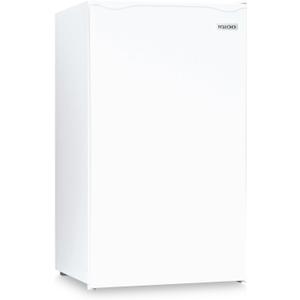 Igloo 3.2 Cu.Ft. Mini Fridge with Freezer - Single Door Compact Refrigerator with Glass Shelves for Homes, Dorms & Offices- Keep Snacks, Drinks & Frozen Foods Cool with Temperature Control Mini Fridge