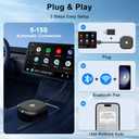 Android Auto Wireless Adapter for Wired Android Auto Cars Converts Wired to Wireless - Easy Setup Plug & Play Seamless Connection Stable and Fast