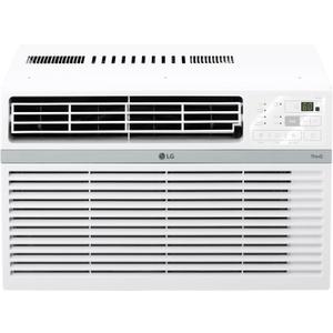 LG LW1024RSMX Window Conditioner, Wi-Fi Enabled w/Remote, 450 Sq.Ft, 4-Way Air Deflection, 3 Cooling and Fan Speeds, 115V, 10,000 BTU, White