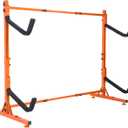 VEVOR Freestanding Kayak Storage Rack, Kayak Stand for 2 Kayak Canoe Paddleboard, Heavy-Duty Steel Kayak Hanger Holder with Padded Arms and Adjustable Width,for Indoor Outdoor Garage