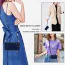 Harryshell Compatible with Samsung Galaxy S24 5G Case Wallet Detachable Phone Cover Dual Zipper [11 Card Slots] with [Theft-Scan Blocking] Crossbody Wrist Strap for S24 6.2" (Crocodile Deep Blue)