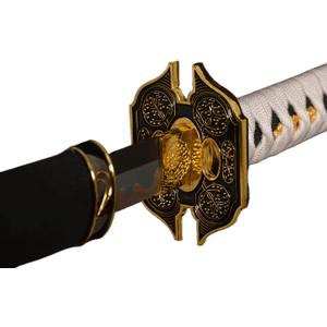 Sword Valley Trafalgar Law Sword 40.9/55.1 - Cosplay Prop Anime Katana Samurai Sword - Anime Original Texture Carbon Steel Blade Carving Symbol - Handle Absorbs Sweat and Comfort (Lavender, 40.9)