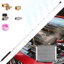 40 Inch Pressure Washer Wand for Car Radiator Cleaning Tools, Dual-Use Radiator Cleaner Wands for Pressure Washer & Pressure Air Pump Flush Car Truck Radiator Power Washer Wand with 6 Nozzle Tips