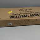 Outdoor Portable Volleyball Net System - Adjustable Height Poles with Soft Volleyball Ball, Pump, Hammer, Boundary Line, and Carry Bag for Backyard, Beach, Lawn