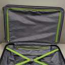 SwissGear 7366 Hardside Expandable Luggage with Spinner Wheels, Green, Checked-Large 27-Inch