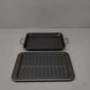 Goodcook Everyday Nonstick Steel Broiler Pan, 7" x 11", Gray