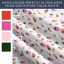 Strawberries Bedsheets for Kids Full Size 4 Piece Soft & Cozy Stylish Bedding Set with Colorful Strawberry Print, Vibrant and Fresh Color Theme Bed Sheet Set for Girls Room Dcor