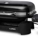Weber Lumin Compact Outdoor Electric Barbecue Grill, Black - Great Small Spaces such as Patios, Balconies, and Decks, Portable and Convenient