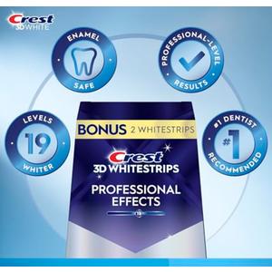 Crest 3D White Professional Effects Whitestrips 20 Treatments + Crest 3D White 1 Hour Express Whitestrips 2 Treatments - Teeth Whitening Kit (11 Strips)