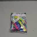 RELLECIGA Women's Board Shorts High Waisted Tummy Control Built-in Swim Shorts(Neon Striped, XX-Large)