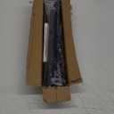 Matte Black Shower Curtain Rod,1 Inch Diameter Stainless Steel Adjustable Spring Tension Rods 32 to 80",with Holders,Anti-Slip,Curtain Rods No Drilling(1 Pack)