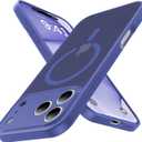 Magnetic Shockproof for iPhone 17 Pro Case,Upgraded[Camera Protection][Compatible with Magsafe][Non-Slip][Mil-Grade Protection] Slim Translucent Matte Phone Case for iPhone 17 Pro,Cobalt Blue