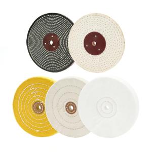 SCOTTCHEN Buffing Polishing Wheels 6in x 1/2in Arbor Soft (30Ply) / Fine (50Ply) / Medium (42Ply) / Coarse (50Ply) / Rough (5Ply) for Bench Grinder - 5pcs