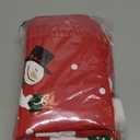 MSQ 4PCS Christmas Chair Covers, Santa Claus & Snowman Red Hat Xmas Chair Back Covers Dining Chair Slipcovers for Xmas Festive Home Dinner Table Chairs Decoration Kitchen Party Decor