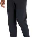 Jerzees Mens NuBlend Fleece Joggers with Pockets, Relaxed Fit, Cotton Blend (Small, Black)
