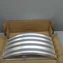 Zizin 2 Pack Galvanized Raised Garden Bed Metal Oval Raised Garden Beds Outdoor Planter Box for Vegetables (6x3x1FT, Silver)