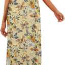 Hount Women's Casual Summer Sleeveless Dress Loose Split Maxi Dresses with Pockets S