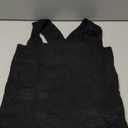 Zwurew Women's Knit Square Neck Tank Tops 2026 Summer Casual Sleeveless Sweater Fitted Shirts Tanks, Black Small