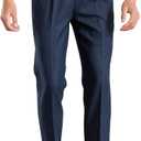 Men's Classic Gurkha Naples Italian Old Money Style Pants Dress Pants (36W x 32L, Blue)