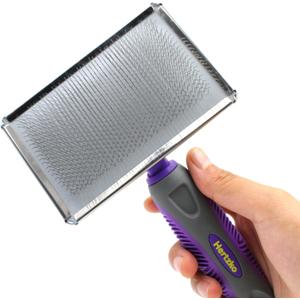 Hertzko Flexible Slicker Brush for Dogs and Cats - Removes Loose Hair, Tangles, and Knots, Flexible Head Contours on Your Pets Skin -Large Size Combs for Grooming Matting - Single Sided Brush