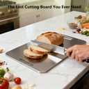 Titanium Cutting Boards For Kitchen, 100% Pure Cut Titanium Cutting Board, Food Grade Quality, Double-sided non-toxic, Easy To Clean, Dishwasher Safe And Will Not Absorb Odors(14L*10W)