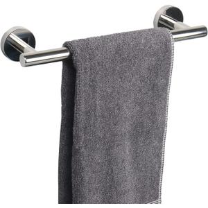 TocTen Bath Towel Bar - Thicken SUS304 Stainless Steel Bathroom Towel Holder, Towel Rod for Bathroom Heavy Duty Wall Mounted Towel Rack Hanger (12IN, Chrome)