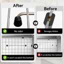Sink Grid 18" X 12-1/2", Sink Protectors for Kitchen Sink Stainless Steel, Sink Rack for Bottom Centered Drain for Single Bowl Sinks Accessories, Includes 16 Rubber Pads and 20 Rdge Protectors