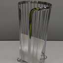 Toilet Paper Holder Stand, Freestanding Toilet Tissue Organizer, Minimalistic Storage Solution, Reserve Mega Rolls-Silver
