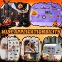 3 x Jenaai 72 Pcs Halloween DIY Wooden Magnets Crafts Kit Refrigerator Decoration Halloween Painting Magnetic Stickers Pumpkins Bats Ghost Hanging Magnets for Garage Door Mailbox Decor