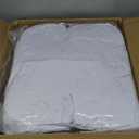 30 Pcs White Folding Chair Cover Washable Removable Universal Fitted Chair Cover Protector for Wedding, Party, Banquet, Holidays, Celebration, Decoration Chair Covers