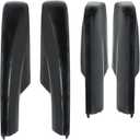 4Pcs Roof Luggage Cargo Rail Rack End Cap Protection Cover Shell Trim Compatible with Toyota Highlander XU20 2001-2007 Roof Rack Cover Rail End Shell Replacement, Black