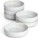 famiware Milkyway Ceramic Soy Sauce Dish, Dipping Bowls Set of 6, Dipping Sauce Bowls/Dishes, 4oz Small Serving Bowls for Side Dishes, Condiment, Sushi, Appetizer, Dessert, White