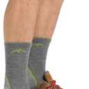 Darn Tough Men's Light Hiker Micro Crew Lightweight Hiking Socks (Style 1972) (Gray, M) 8-9.5