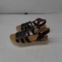 Soda
TRADER ~ Women Open Toe Espadrille Flatform Platform Fashion Jute Wedge Fisherman Upper Sandals with Adjustable Ankle Strap, Black Pu,
 6