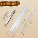 Safbbcue Replacement Parts Kit for Charbroil Advantage 463343819 463344116 463343819 466344116 Performance 463280419 Heat Plates G359-0003-W1 Burner Tube G466-2500-W1