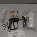 Foam Cannon Dual Connector Pressure Washer Kit, Includes 1/4 Inch Foam Cannon Dual Connector, Pressure Washer Gun for Car Washing and Cleaning, with 5 High-Pressure Spray Nozzles