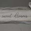 Sweet Dreams Wall Decor Above Bed 32''12'' Master Bedroom Large Sweet Dreams Sign Farmhouse Wall Decor Guest Room Wood Rustic Framed Wall Art Hanging Decoration (White)