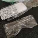 Cowboy Hat for Women Men 6 Sparkly Stars Brim & Rhinestone Belt Western Cowgirl Hat with Sunglasses Bandanas (White)