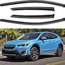 Window Visors Rain Guards for 2018-2023 Subaru Crosstrek, Out-Channel Window Vent Wind Deflectors Visors Shades for 2017-2023 Subaru Impreza Hatchback
