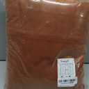 StangH Burnt Orange Velvet Curtains 96 inches Long, Fall Curtains Terracotta Living Room Light Blocking Privacy Window Drapes for Patio Sliding Door/Dining Room, W52 x L96, 2 Panels