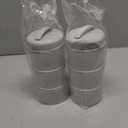 Termichy Stackable Formula Dispenser Portable Milk Powder Container, 2 Pack, Grey