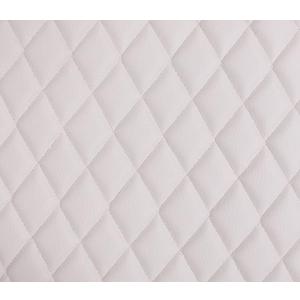 Vinyl Quilted Foam Fabric with 3/8" Foam Backing Upholstery / 52" Wide/Sold by The Yard/FABRIC EMPIRE (White, Diamond 2" x 3")
