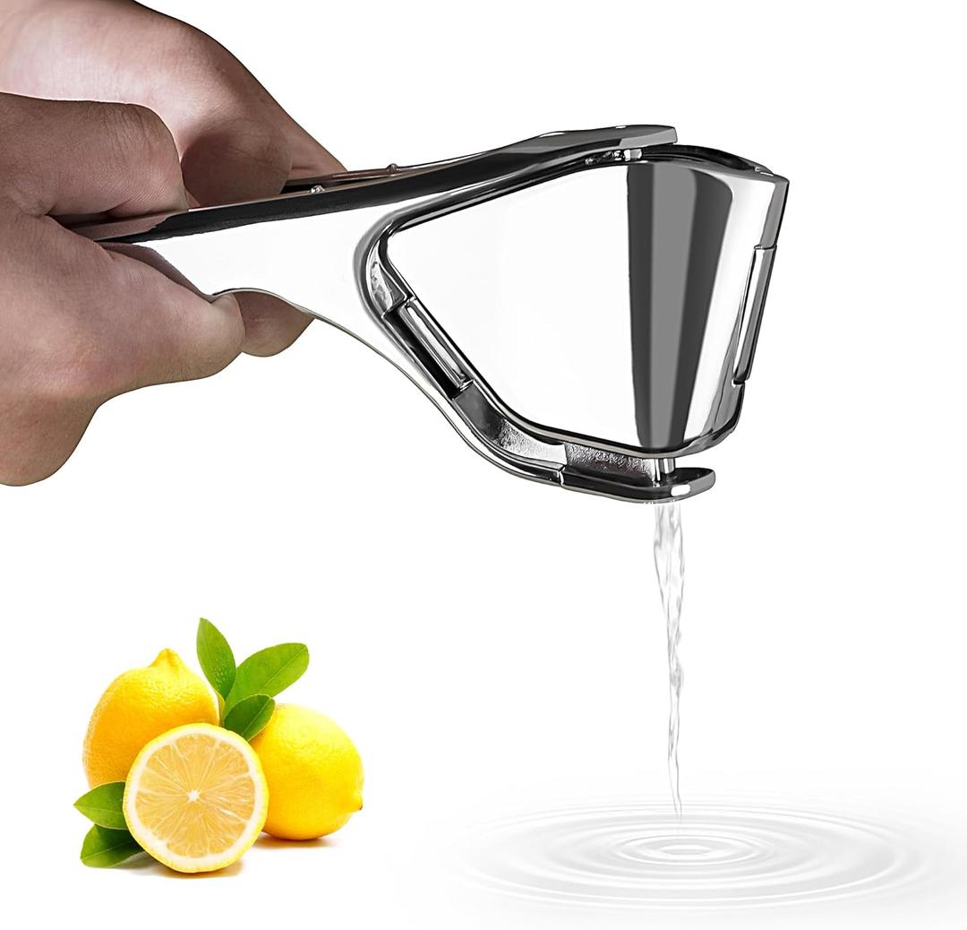 Bagrox Lemon Squeezer, Stainless Steel Lemon Juicer, Manual Juicer for Lemon Citrus Lime Orange, Handheld Citrus Squeezer