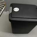 Sterilite 10439004 7.5 Gallon Black Plastic TouchTop Wastebasket