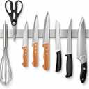 Ninonly 24 Inch Magnetic Knife Holder for Wall, Stainless Steel Wall‑Mount