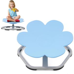 Spinning Chair for Kids, Autism Swivel Sensory Seat, Wobble Chair for Autistic & ADHD Children, Sit and Spin Training Body Coordination (Blue)