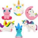 Unicorn Squishy Toys Squishies - 6 Pack Unicorn Squishies Jumbo Horse Kawaii Soft Scented Animal Squishies Pack Unicorn Gifts for Girls Galaxy Squishy Unicorn Birthday Party Favors Easter Egg Fillers