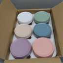 6 pack 16 oz Overnight Oats Containers with Lids, Glass Food Storage Container, Airtight Salad Jars, Mason Jars for Overnight Oats, Yogurt, Oatmeal, Salad, Coffee, Spices