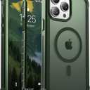 jaroco Magnetic for iPhone 13 Pro Max Case, [Compatible with MagSafe][Military Grade Drop Protection][Heavy Duty Protection][Non-Slip][Shockproof] 2-Layer Durable Bumper Phone Case 6.7''-Army Green