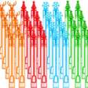 36 Pack Christmas Bubble Wands, Xmas Mini Bubble Wands Party Favors Christmas Goodie Bag Stuffers Christmas Toys Gift for Kids Adults